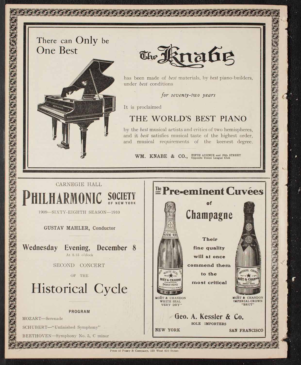 Benefit: St. Mark's Hospital, November 27, 1909, program page 12