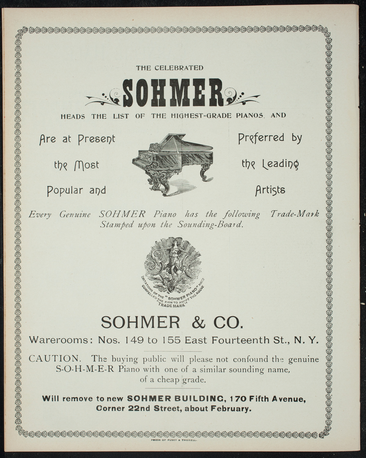 Amateur Comedy Club, December 17, 1897, program page 8