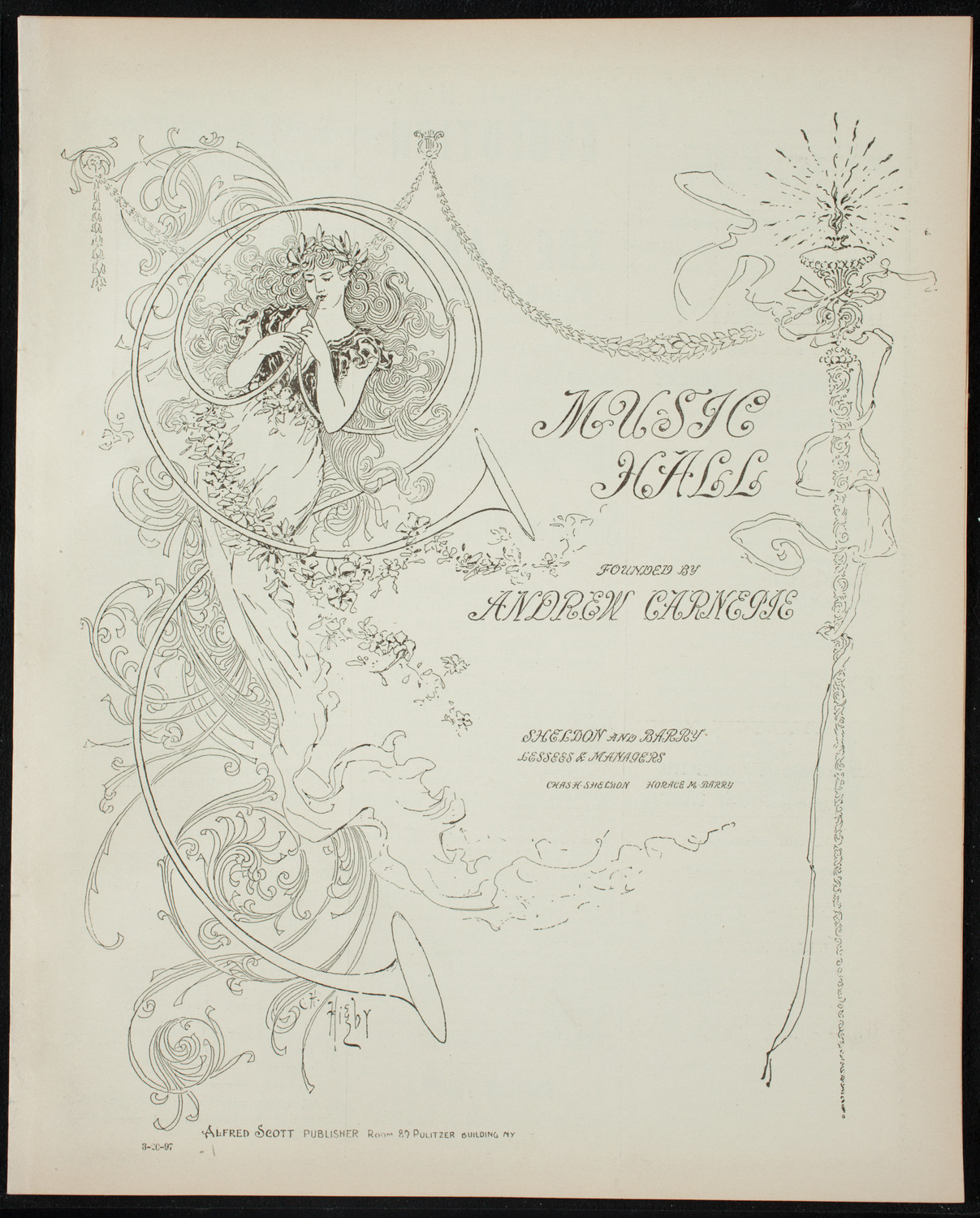 New York Symphony Orchestra, March 20, 1897, program page 1