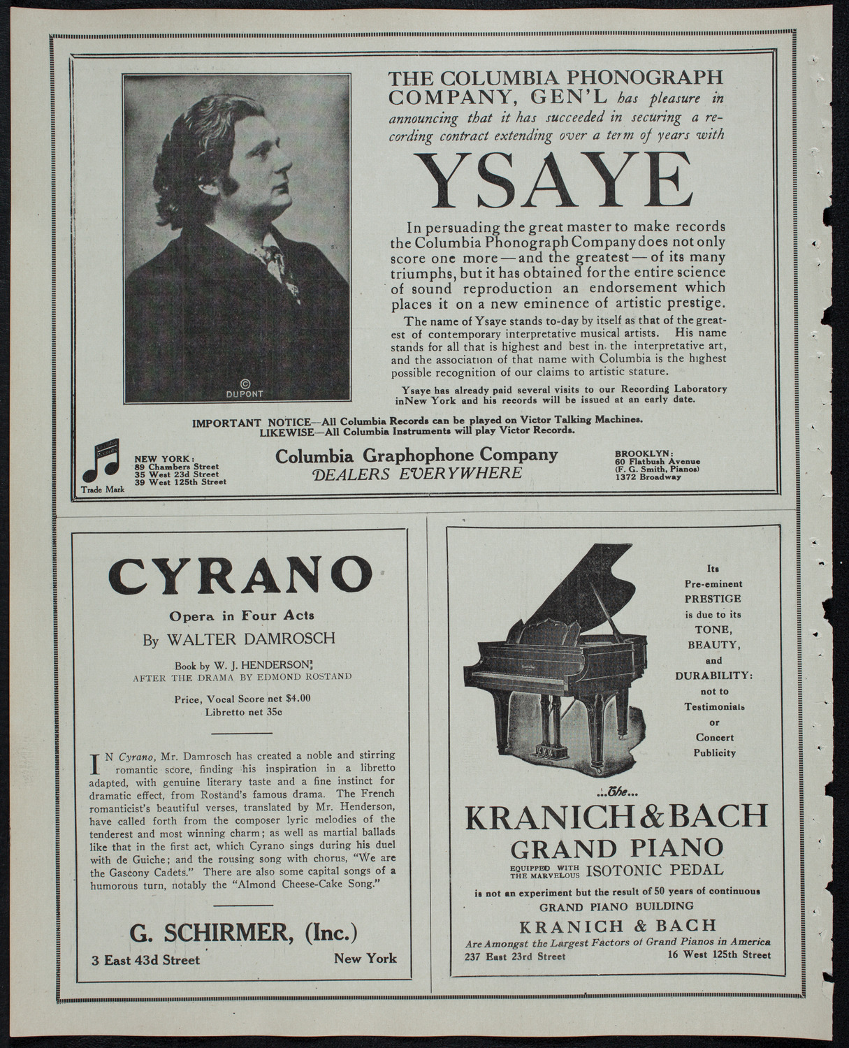 New York Philharmonic, March 2, 1913, program page 6