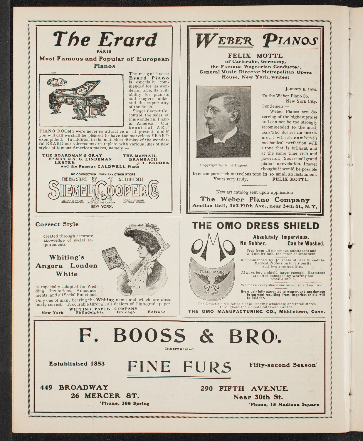 New York Banks' Glee Club, February 9, 1905, program page 6