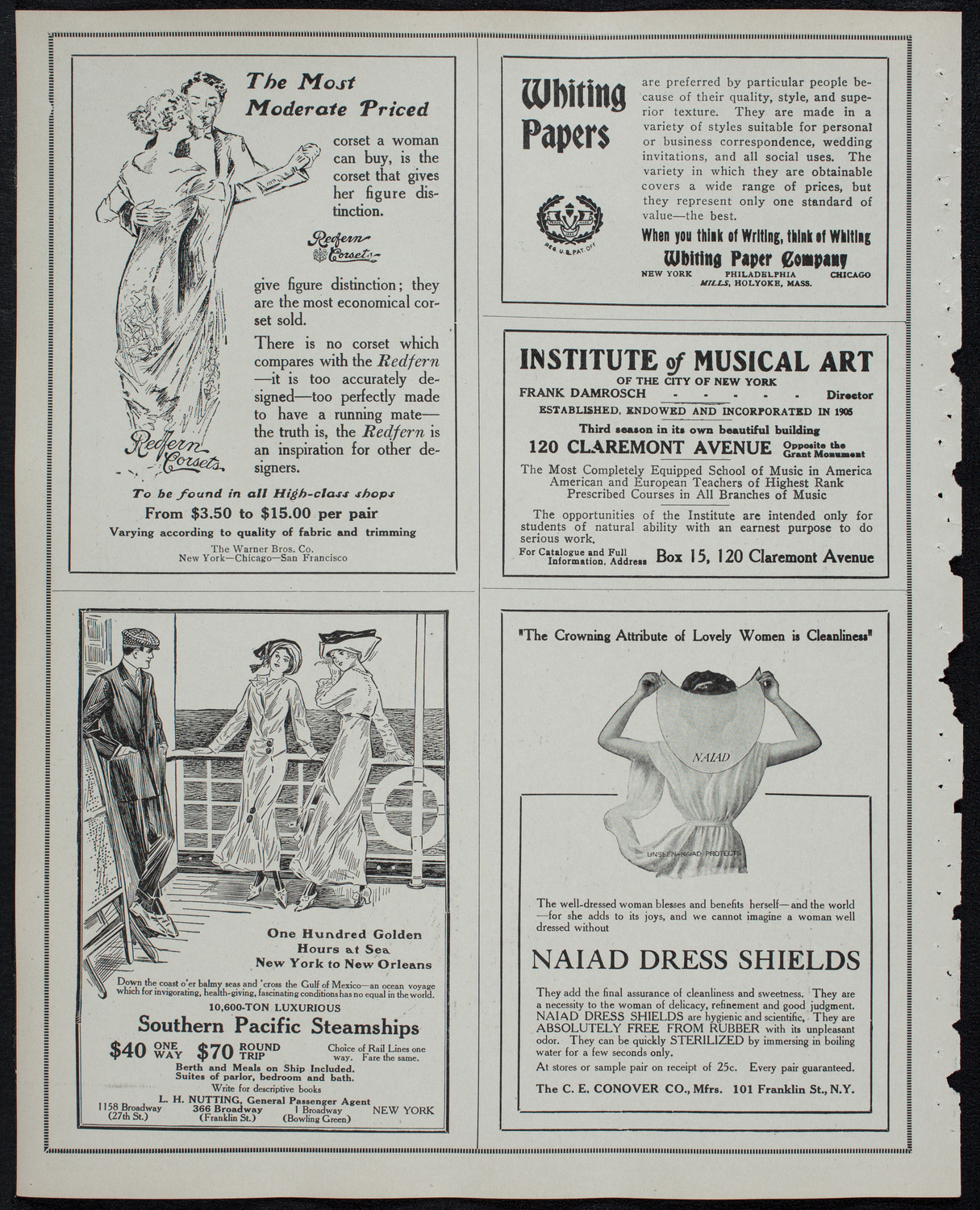 New York Philharmonic, February 14, 1913, program page 2