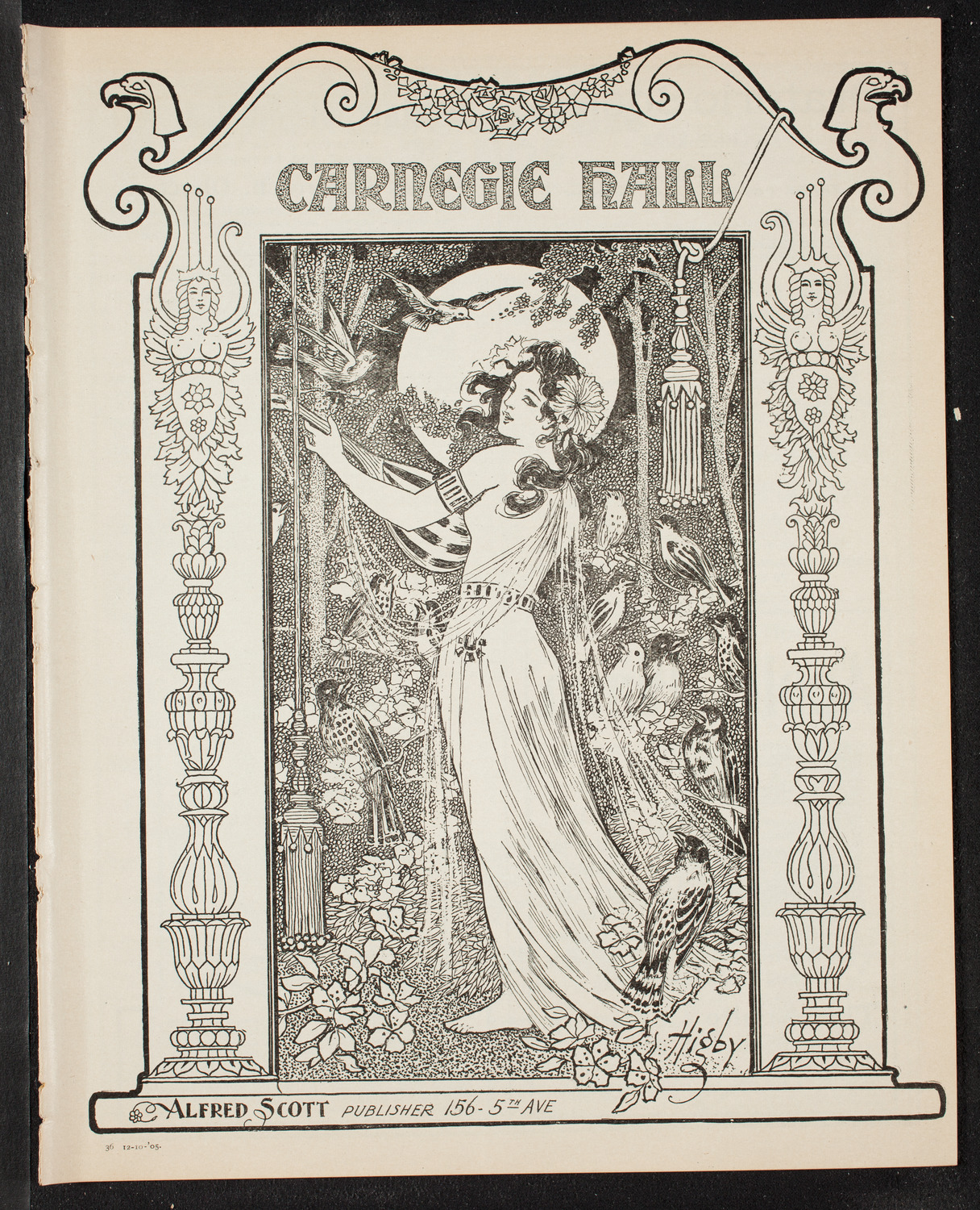 New York Symphony Orchestra, December 10, 1905, program page 1
