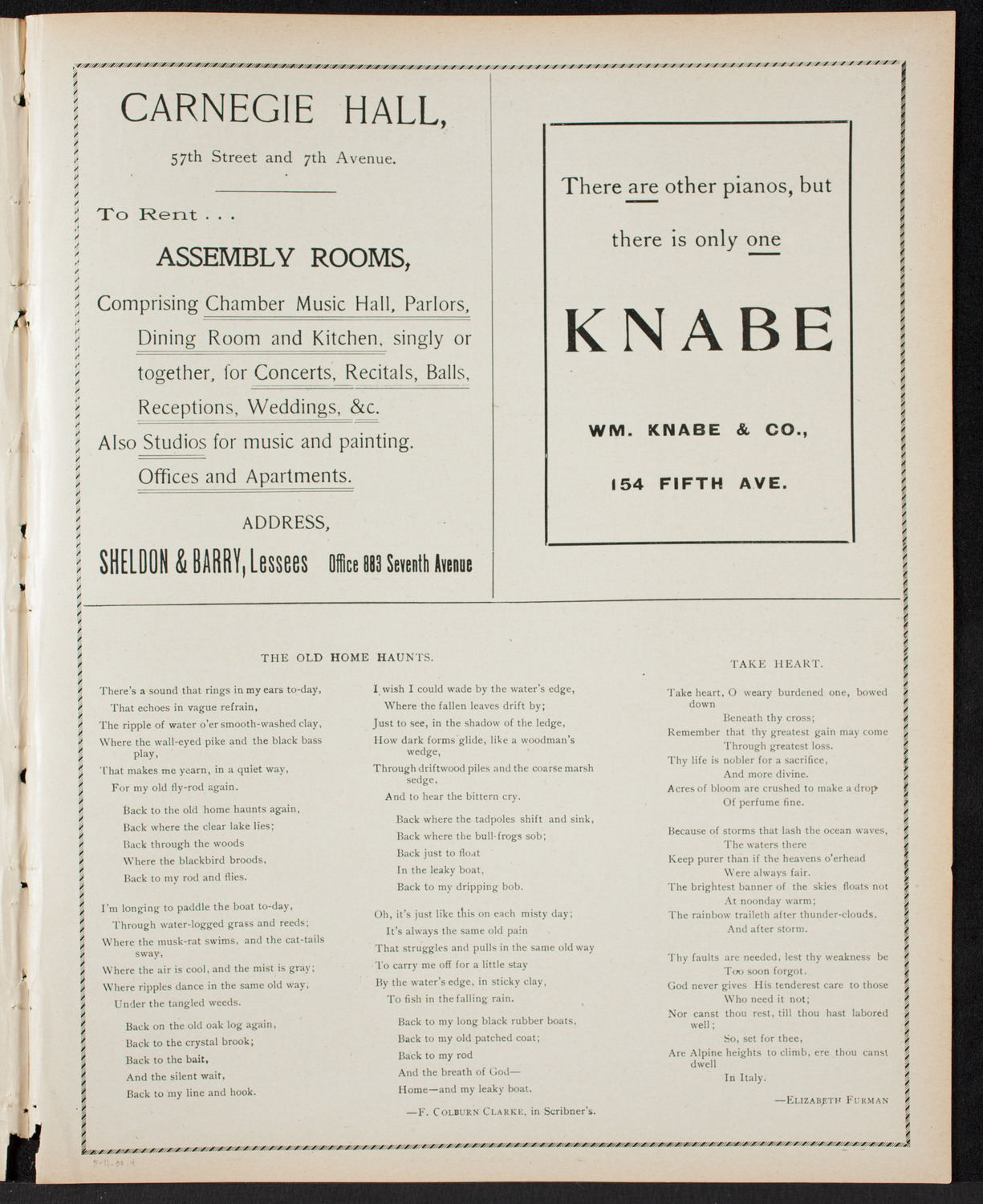 Teacher's Mutual Benefit Association Orchestral Concert, May 11, 1900, program page 7