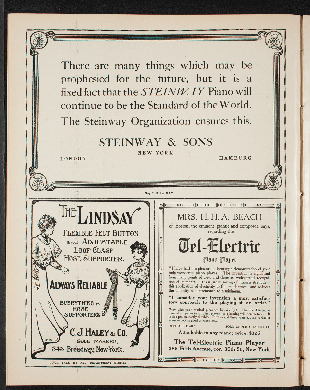 New York Festival Chorus and Orchestra, December 20, 1908, program page 4