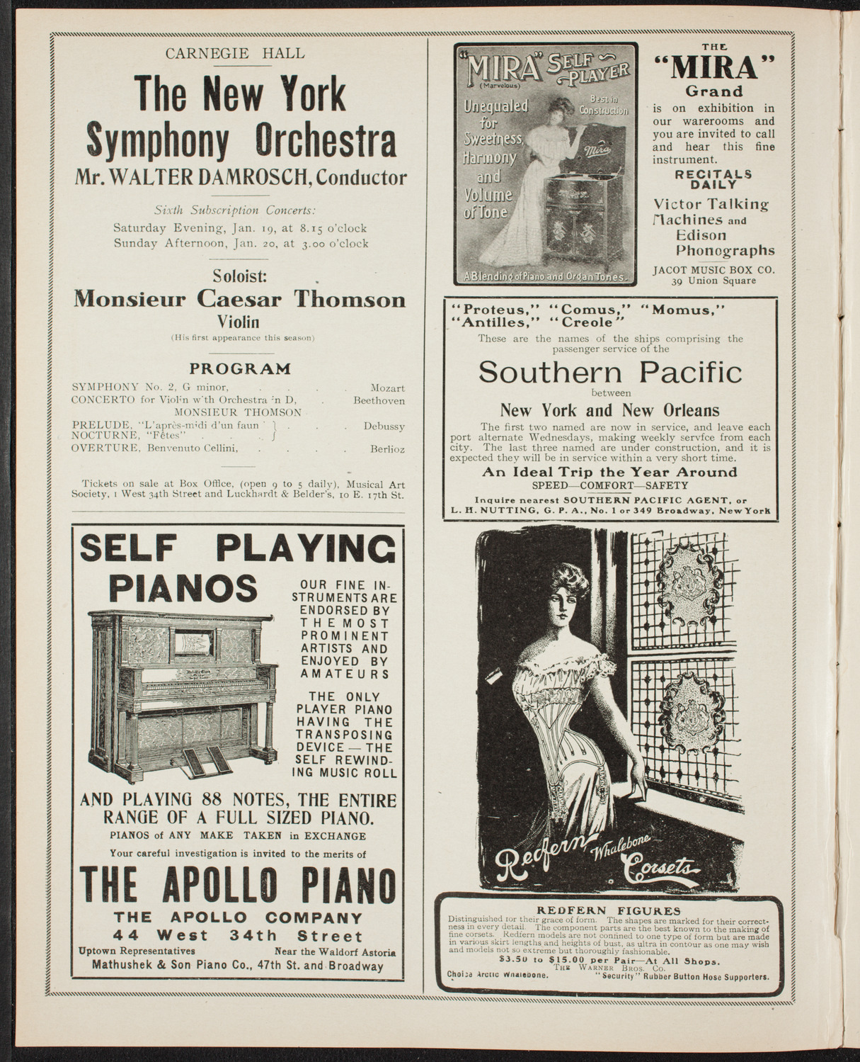 New York Symphony Orchestra, December 29, 1906, program page 2