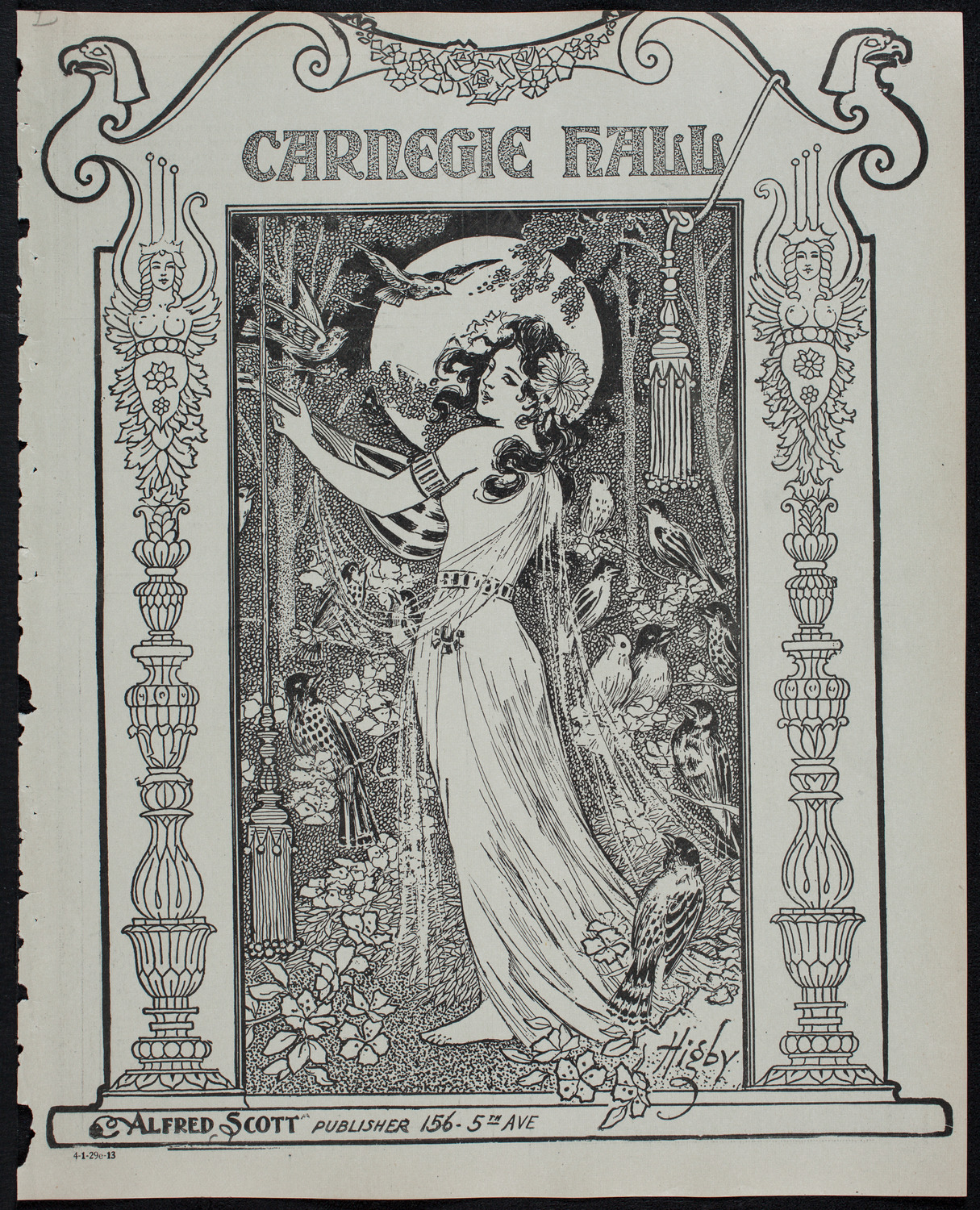 Motion Picture Lecture by Col. Charles J. "Buffalo" Jones, January 29, 1913, program page 1