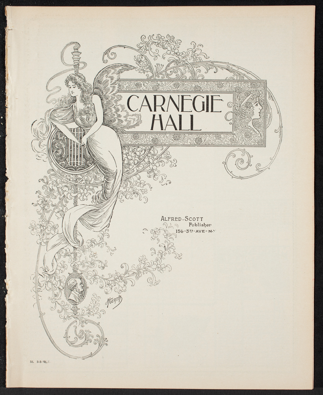 Leipzig Philharmonic Orchestra, March 3, 1901, program page 1