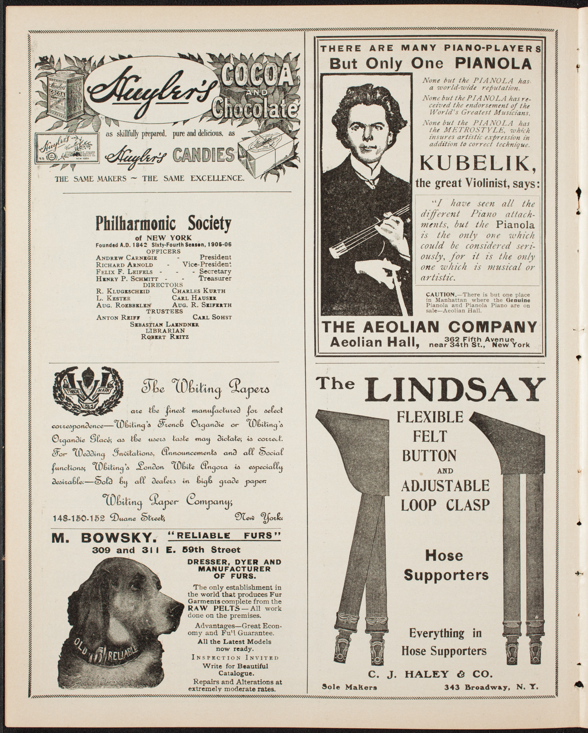 Elmendorf Lecture: Sahara, March 11, 1906, program page 6