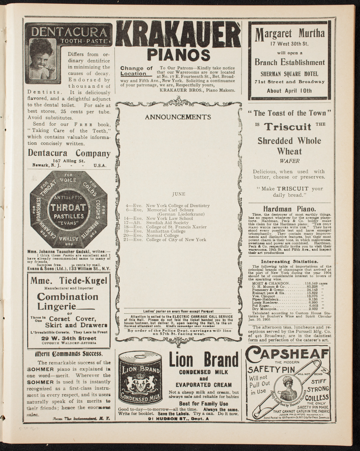 Grand Army of the Republic Memorial Day Exercises, May 30, 1906, program page 3