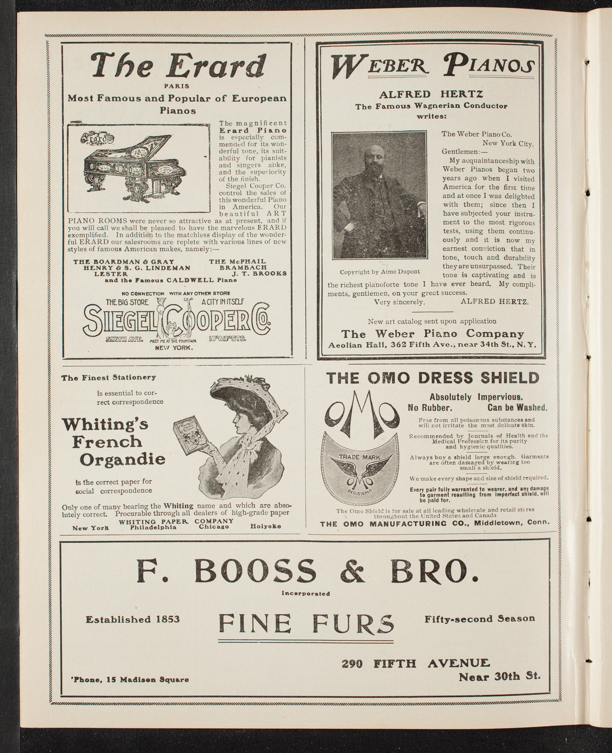 Christiana University Norwegian Student Chorus, May 18, 1905, program page 6