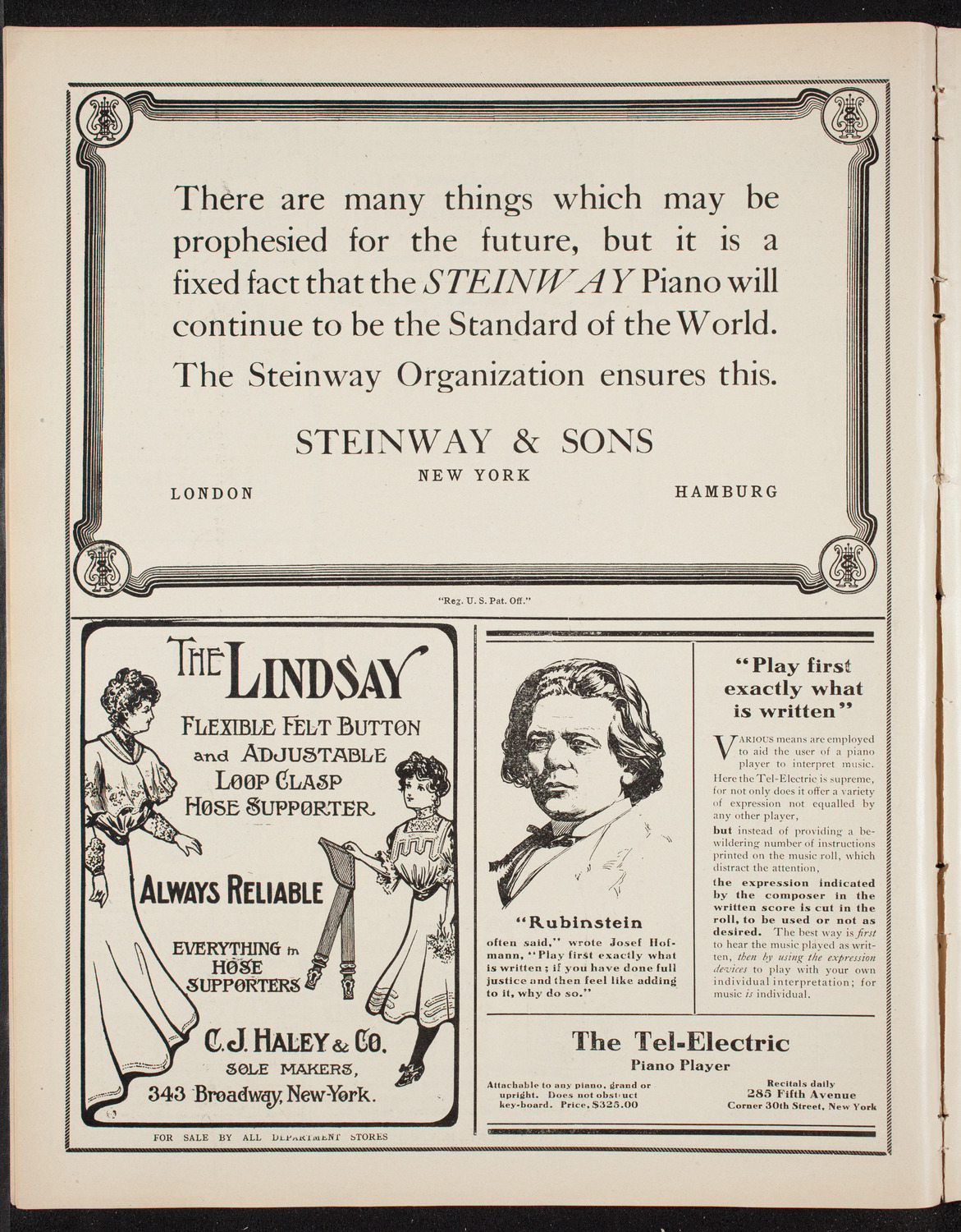 Benefit: National Republican College League, October 30, 1908, program page 4