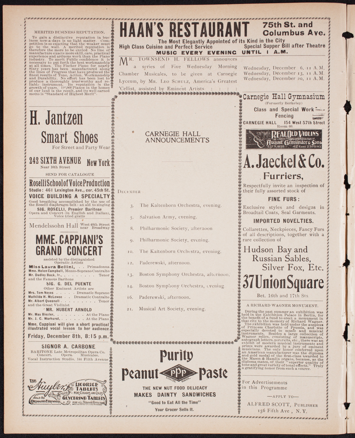 Saalfield Concert, December 2, 1899, program page 2