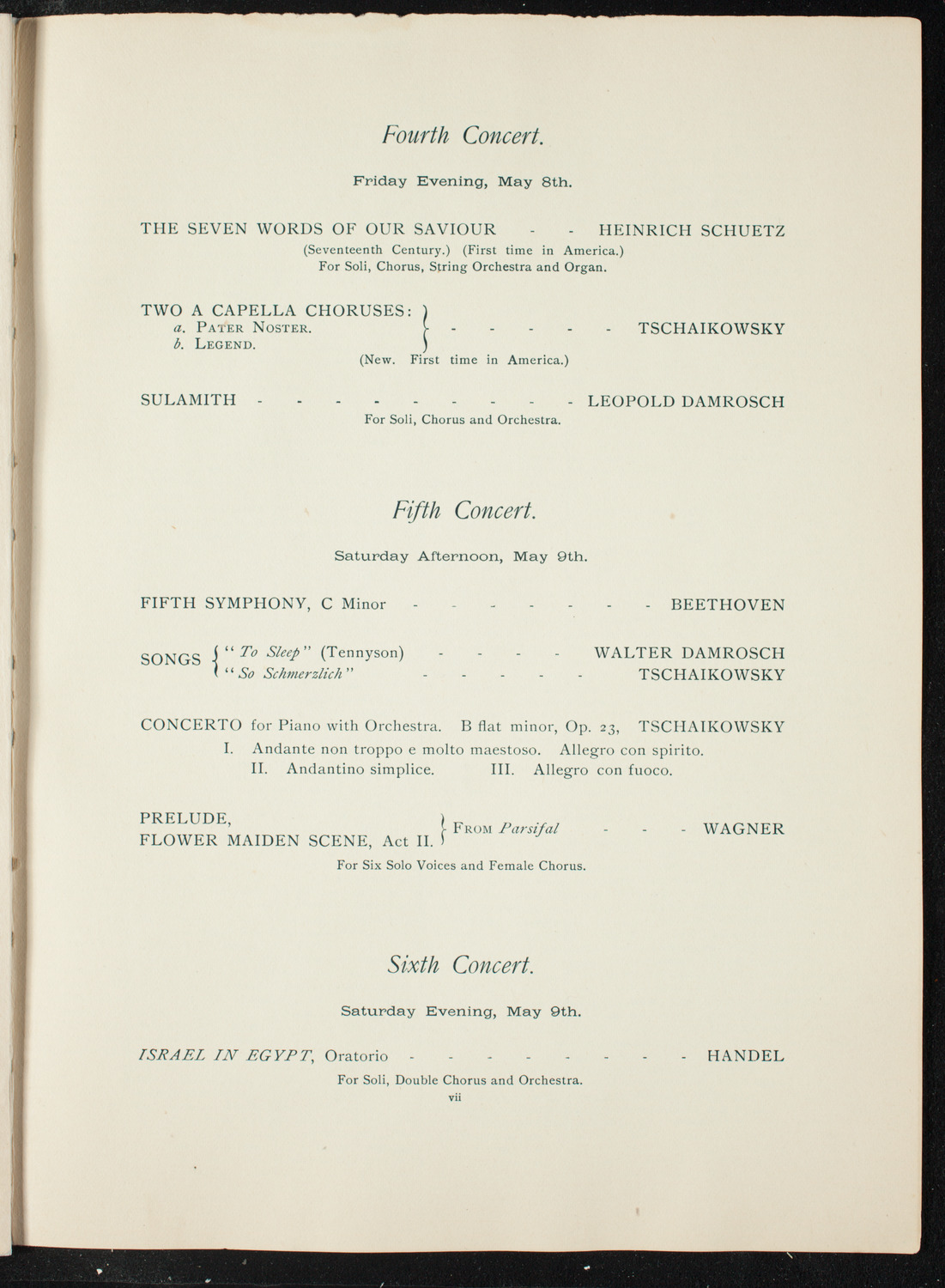 Opening Week Music Festival: Opening Night of Carnegie Hall, May 5, 1891, program notes page 11