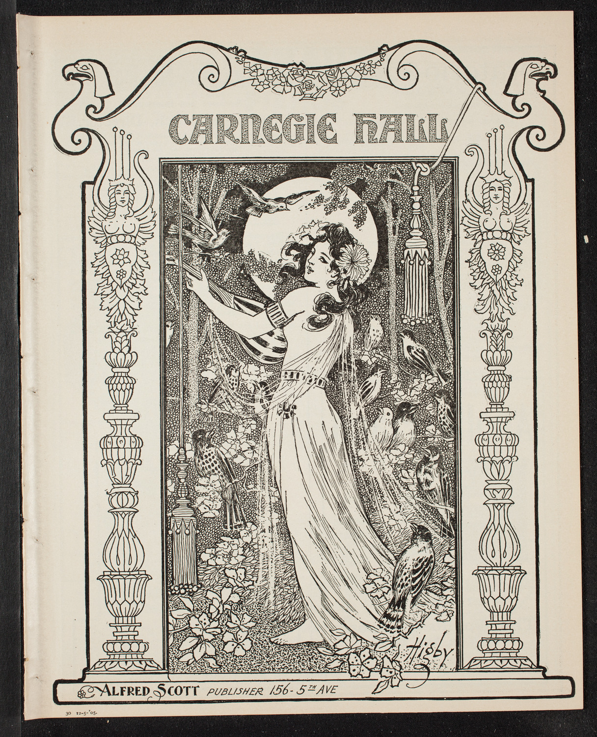 New York Banks' Glee Club, December 5, 1905, program page 1
