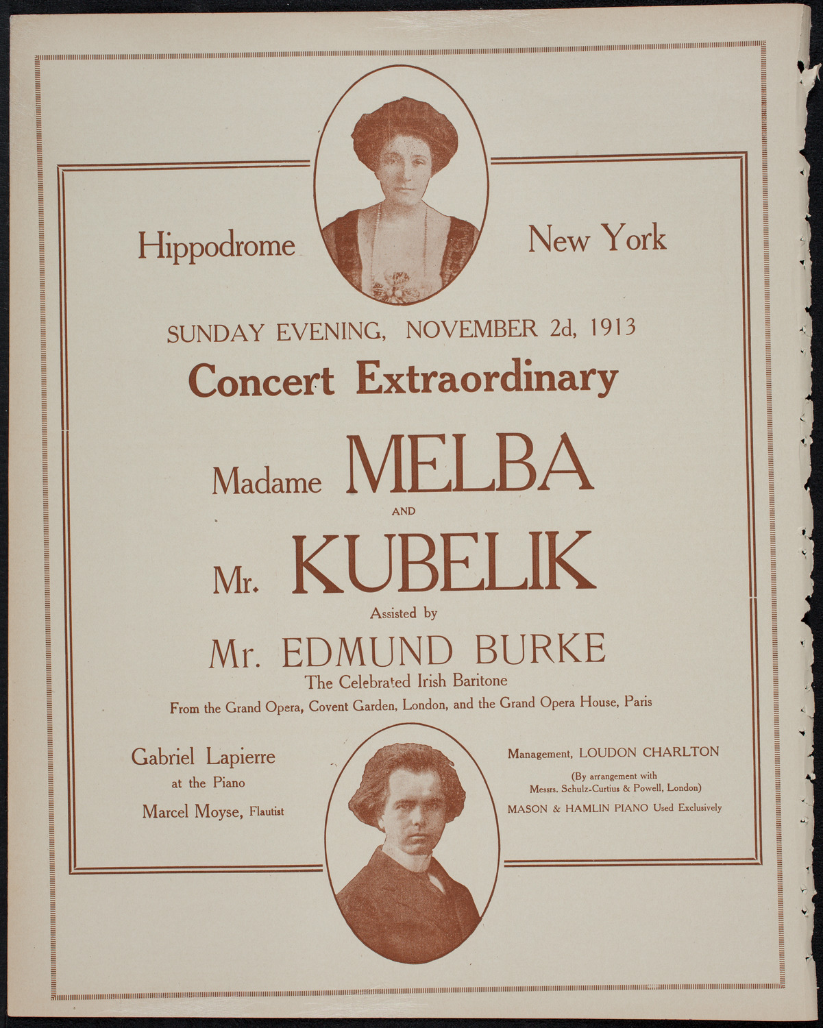 Geraldine Farrar, Soprano, October 25, 1913, program page 10