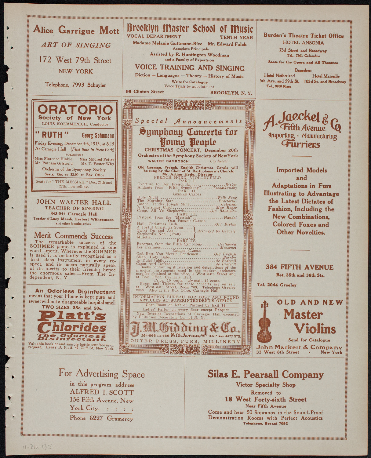 Elmendorf Lecture: Java, November 24, 1913, program page 9