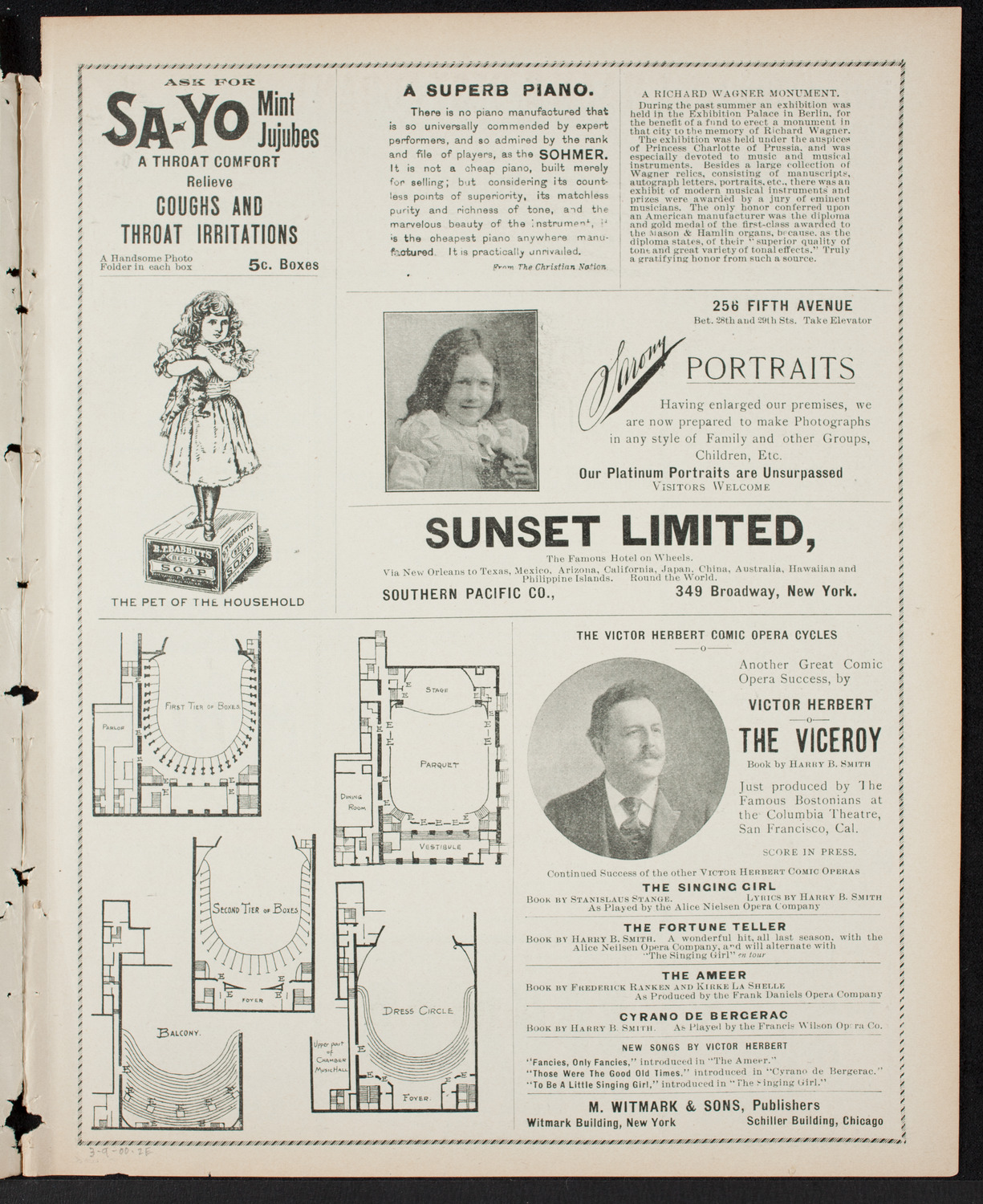 Debate: University of Chicago vs. Columbia University, March 9, 1900, program page 3