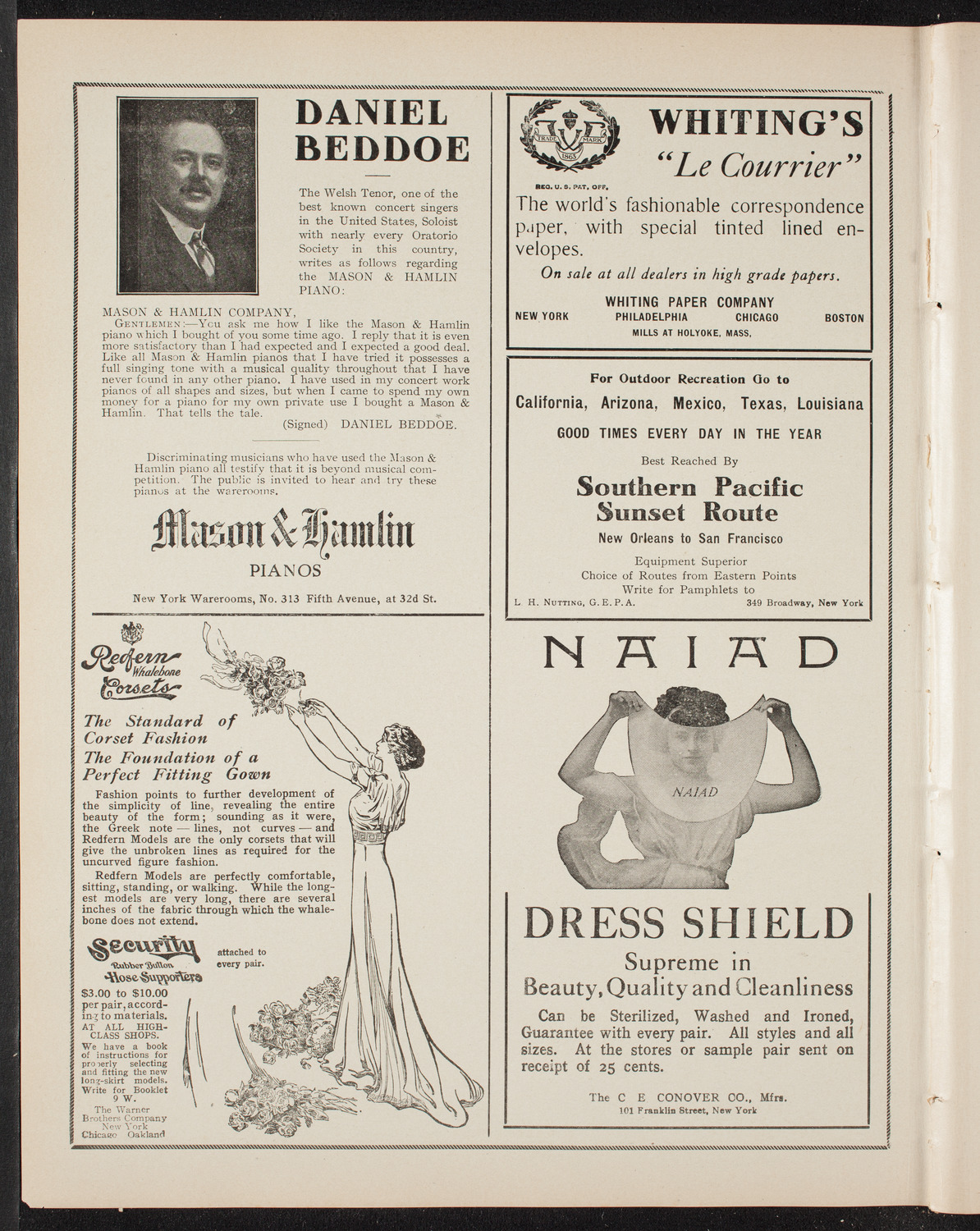 Amicitia Amateur Band, May 9, 1909, program page 2