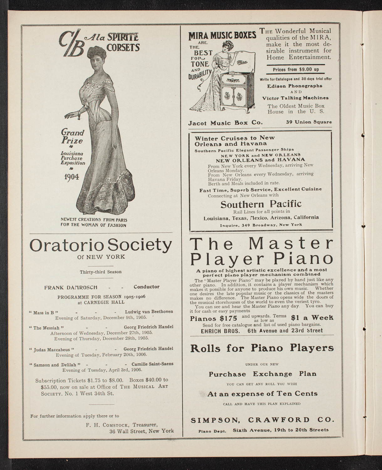 Marie Hall, Violin, November 22, 1905, program page 8