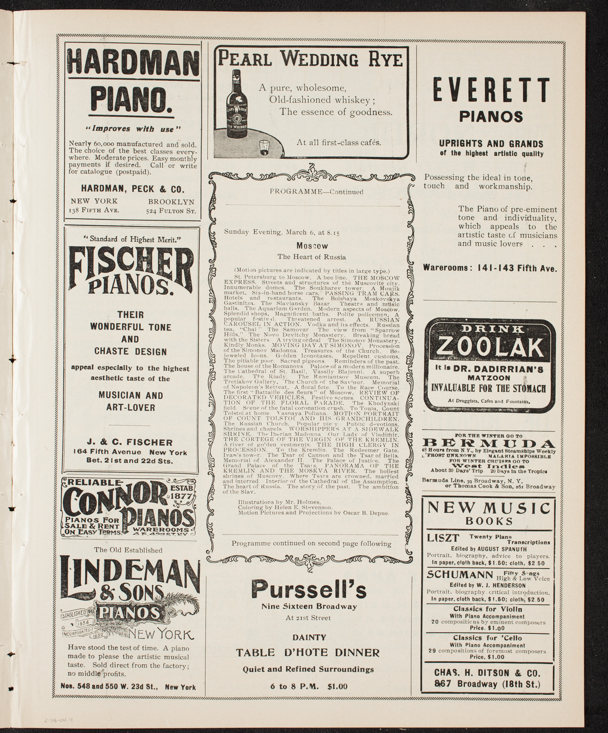 Lecture by Burton Holmes, February 28, 1904, program page 7
