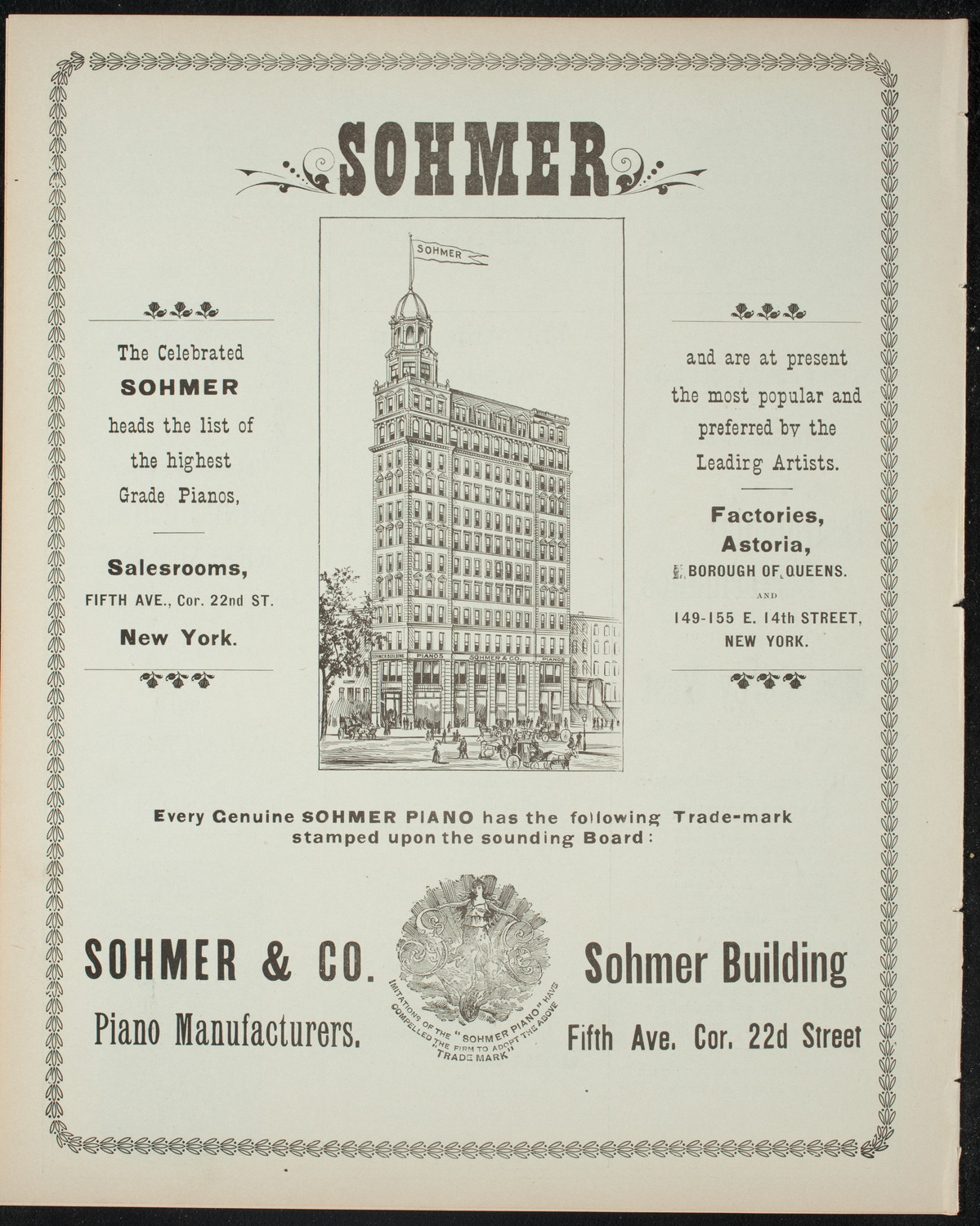 Comparative Literature Society Saturday Morning Conference, March 26, 1898, program page 8