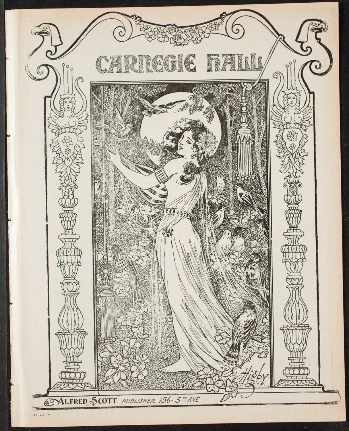 Paul Hartmann's "St. Peter", April 3, 1907, program page 1