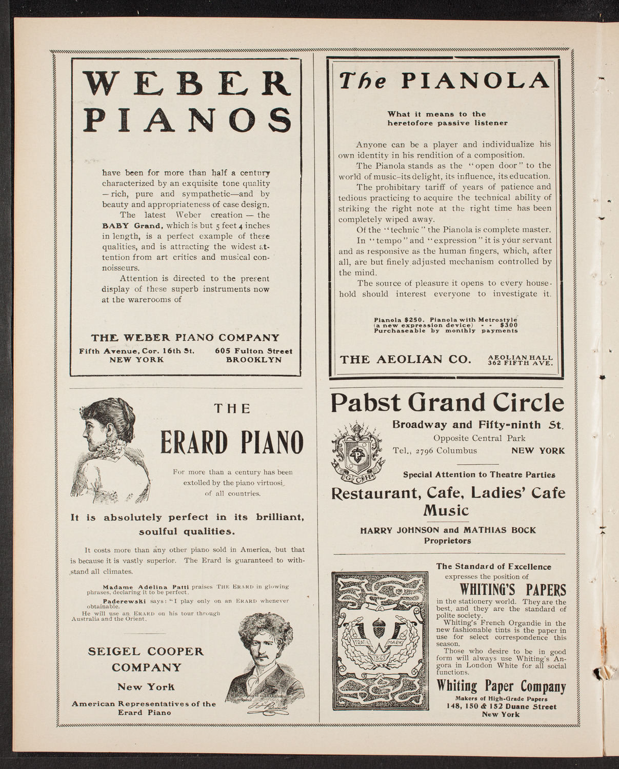 New York Symphony Orchestra, November 22, 1903, program page 6
