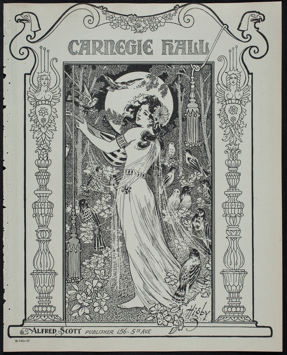 Columbia University Festival Chorus, April 16, 1913, program page 1