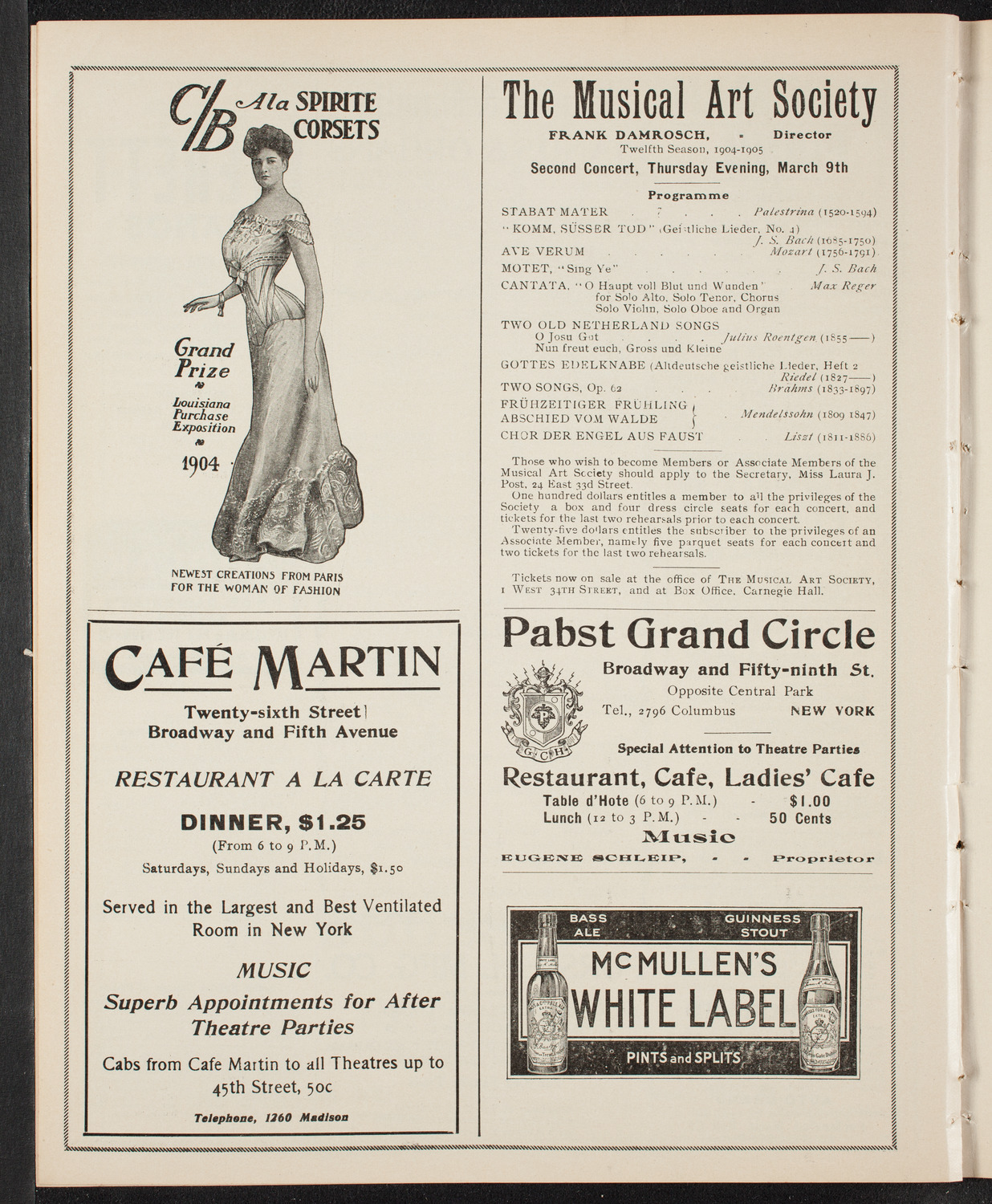Symphony Concert for Young People, February 4, 1905, program page 8