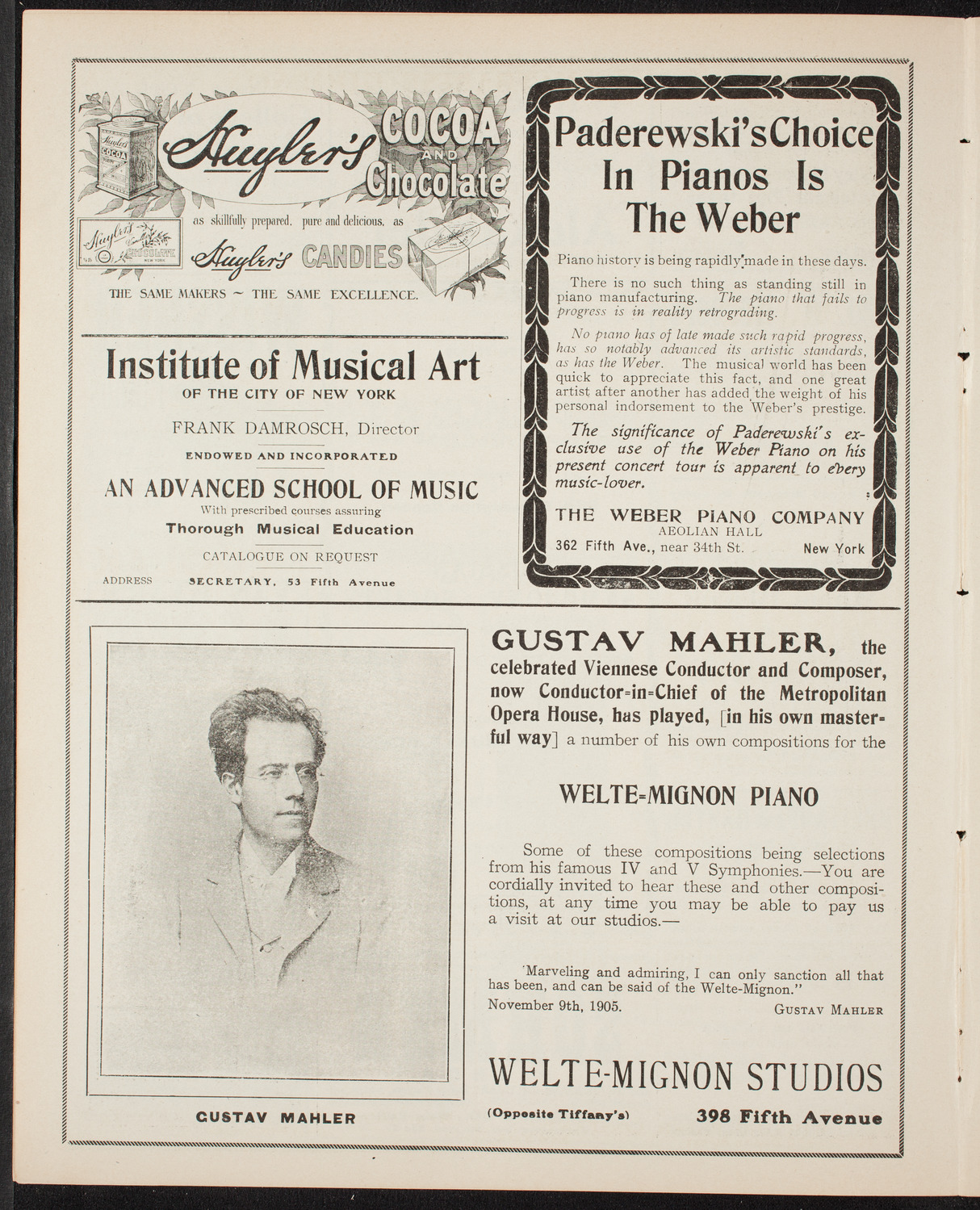 Russian Symphony Society of New York, February 13, 1908, program page 6