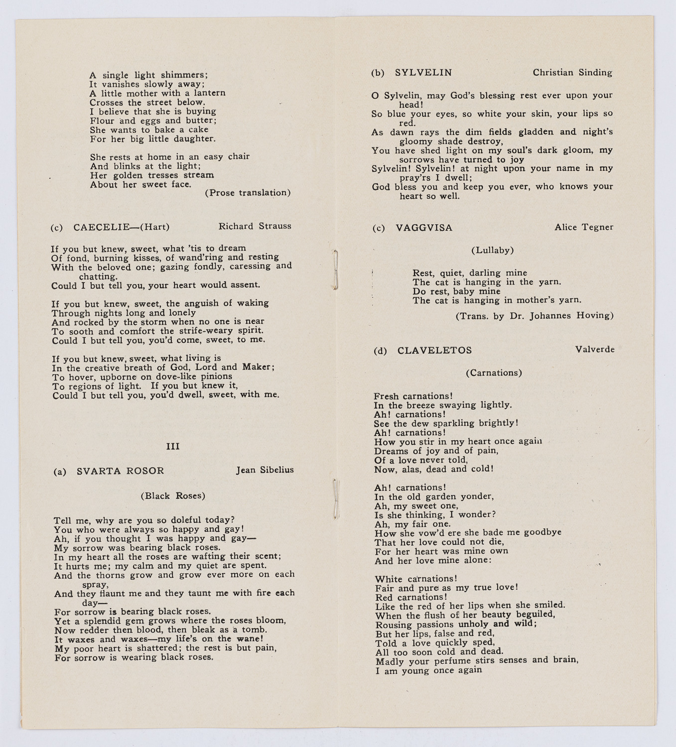 Sigrid Onegin, November 17, 1923