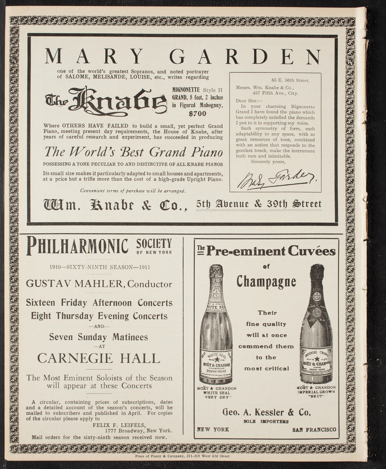 Gaelic Society: Feis Ceoil Agus Seanachas, April 24, 1910, program page 12