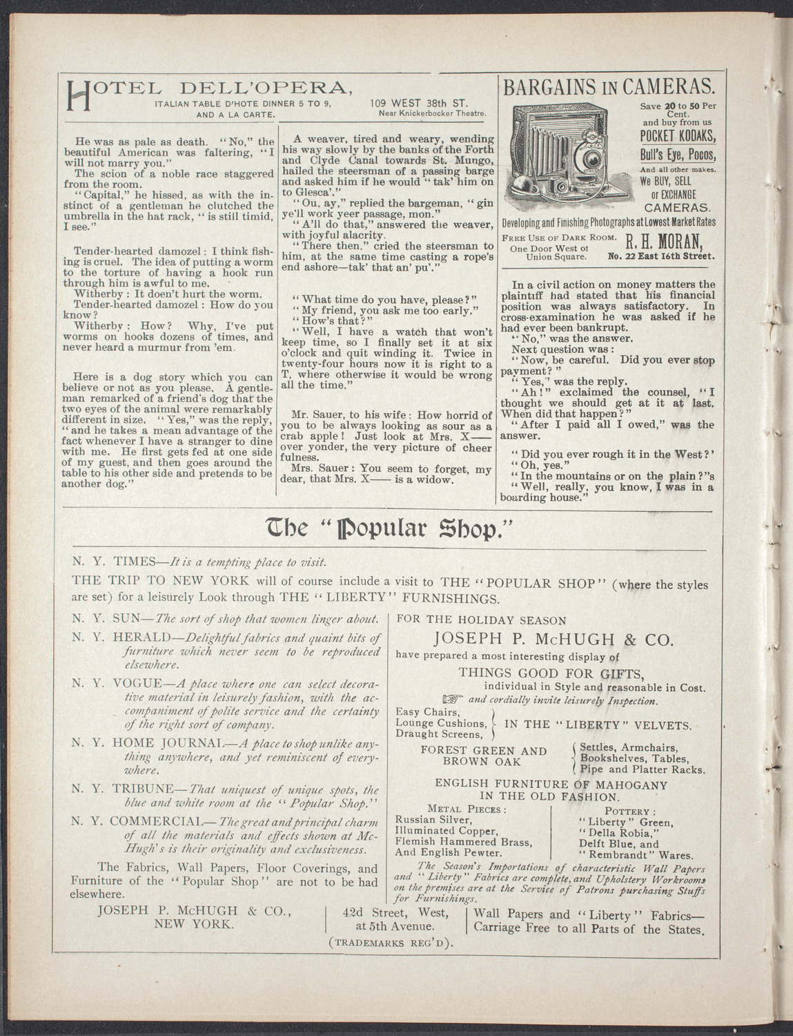 Students' Dramatic Club, December 15, 1896, program page 6