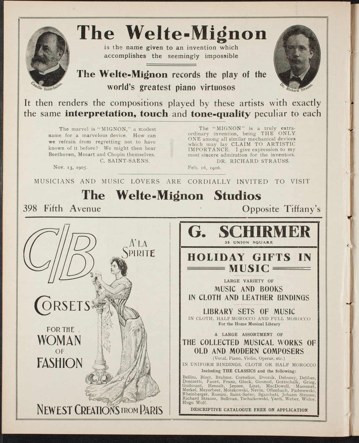 Elmendorf Lecture: Northern Italy, December 2, 1906, program page 8