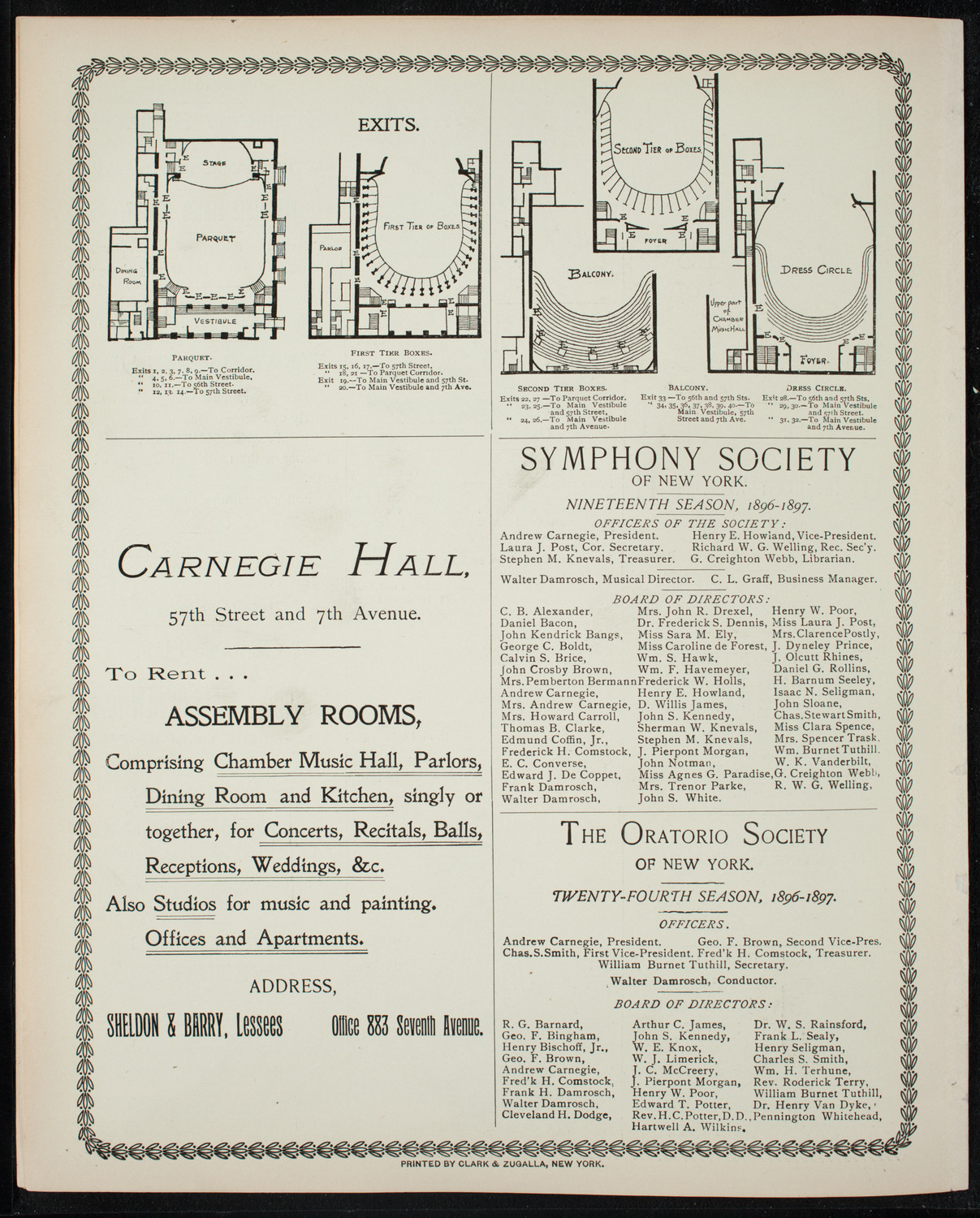 Rutgers College Glee and Mandolin Club, January 14, 1897, program page 8