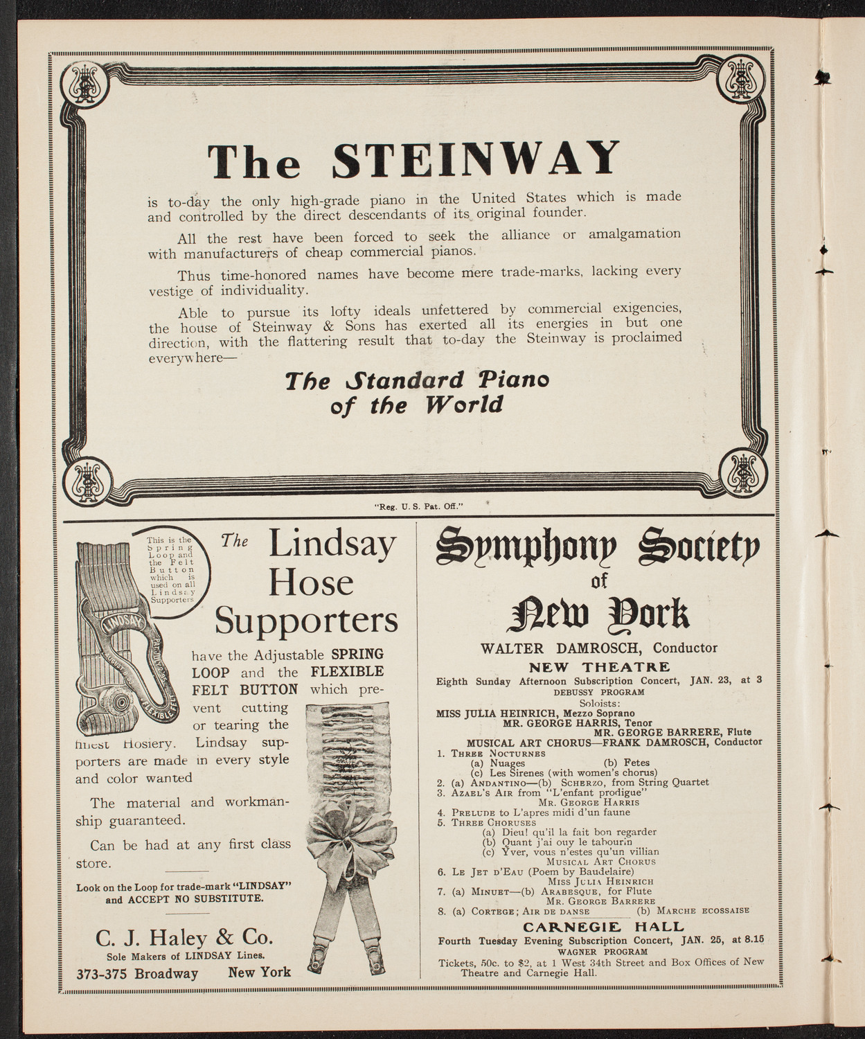 Burton Holmes Travelogue: Ceylon, January 16, 1910, program page 4