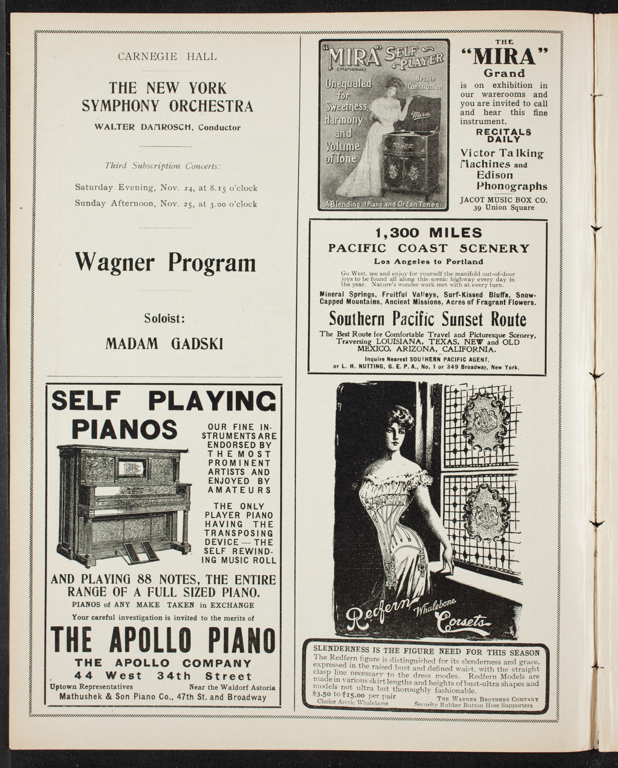 Russian Symphony Society of New York, November 15, 1906, program page 2