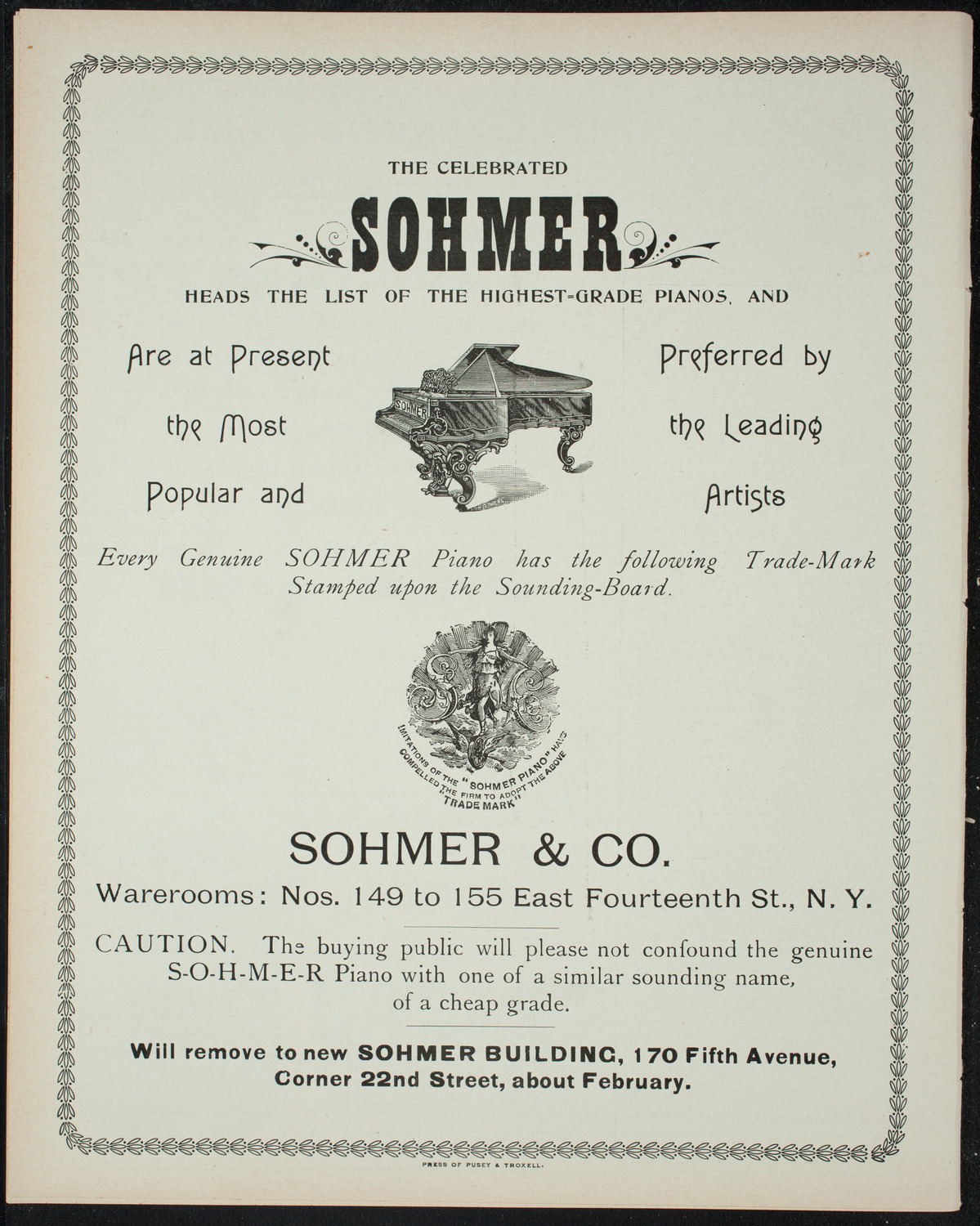 Powers-Mannes Wednesday Morning Musicale, December 15, 1897, program page 8