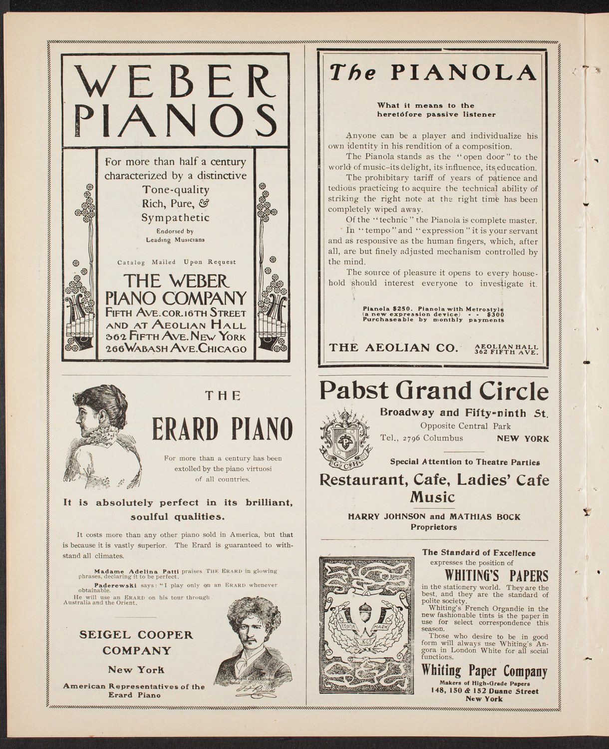 New York Symphony Orchestra, December 20, 1903, program page 6
