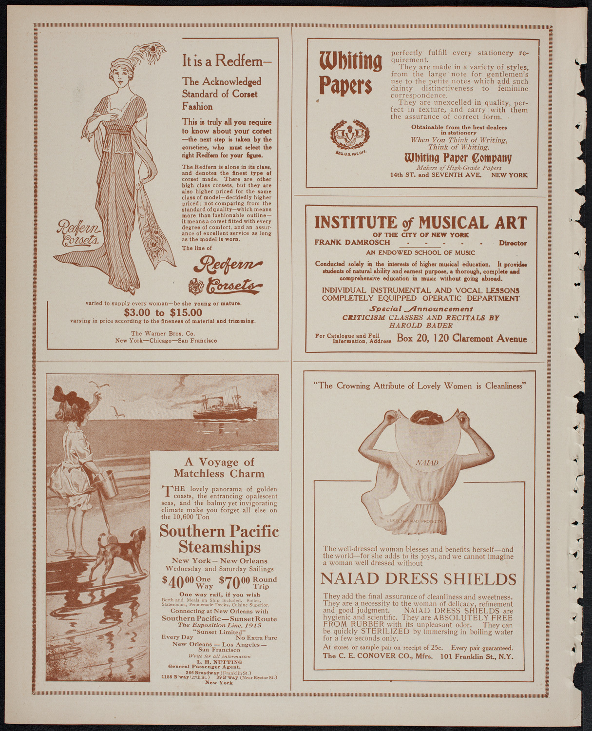 Elmendorf Lecture: Yellowstone Park, November 30, 1913, program page 2