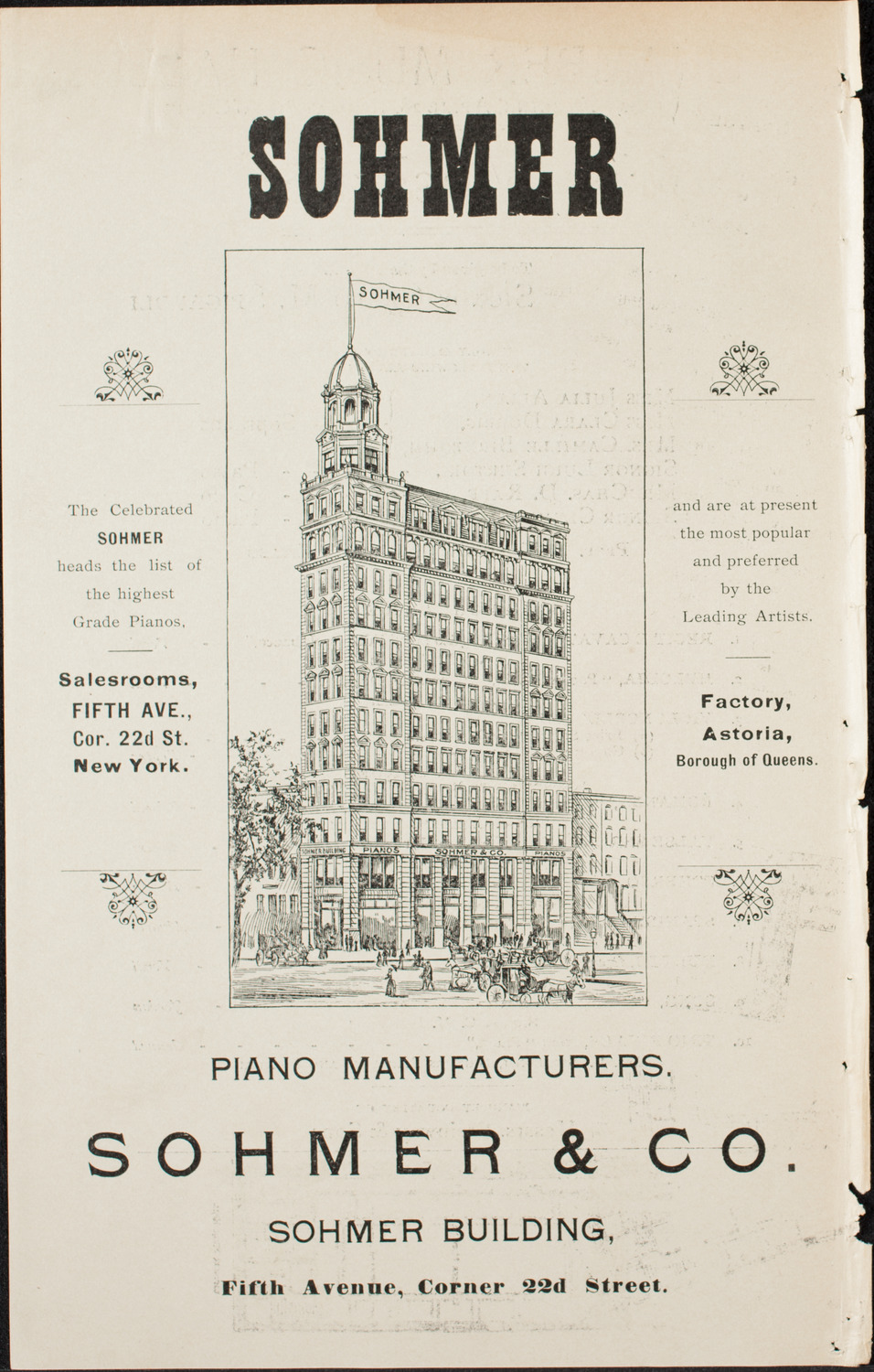 Carlo Spigaroli Soirée Musicale, April 28, 1900, program page 2