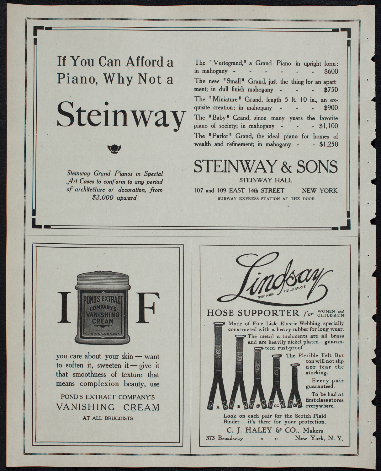 New York Philharmonic, January 31, 1913, program page 4