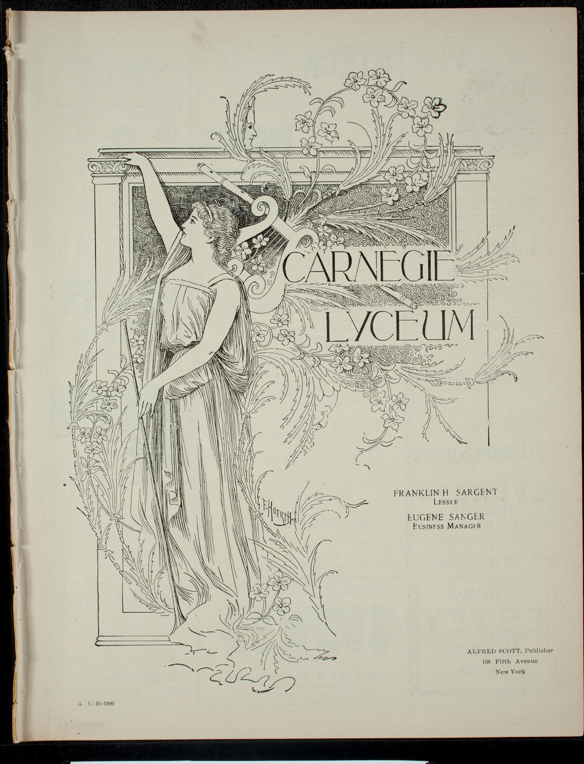 Grand Concert of the Wholesale Dry Goods Club Quartette, November 10, 1900, program page 1