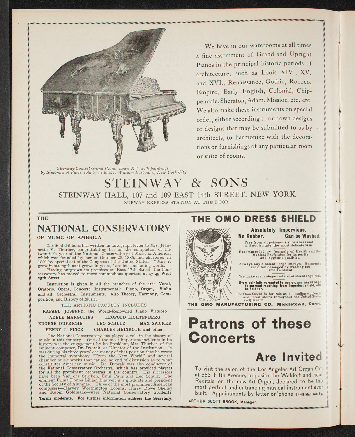 New York Philharmonic, December 1, 1905, program page 4