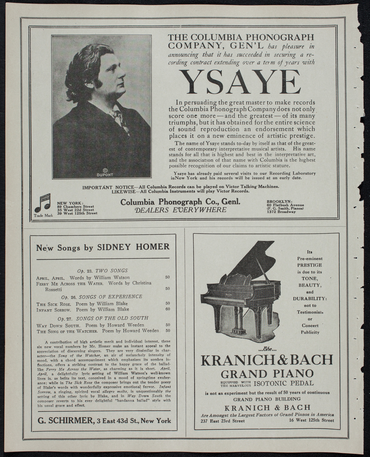 Russian Symphony Society of New York, January 25, 1913, program page 6