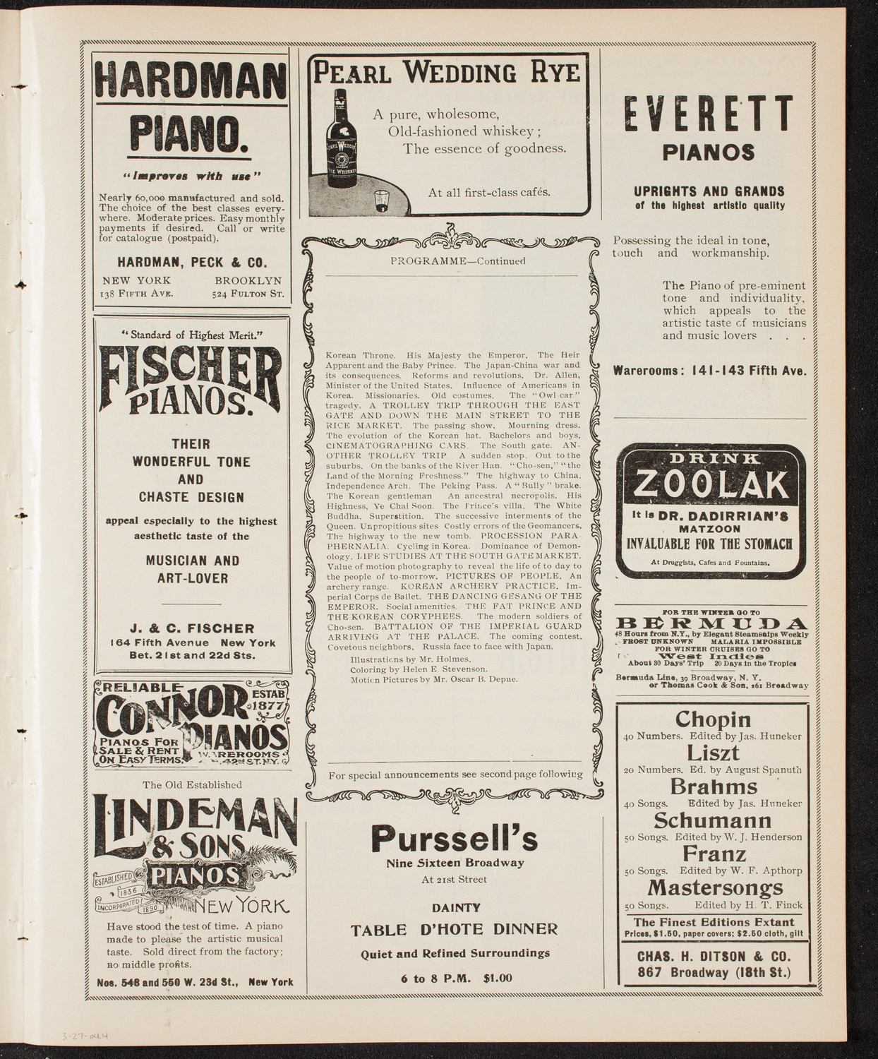 Lecture by Burton Holmes, March 27, 1904, program page 7