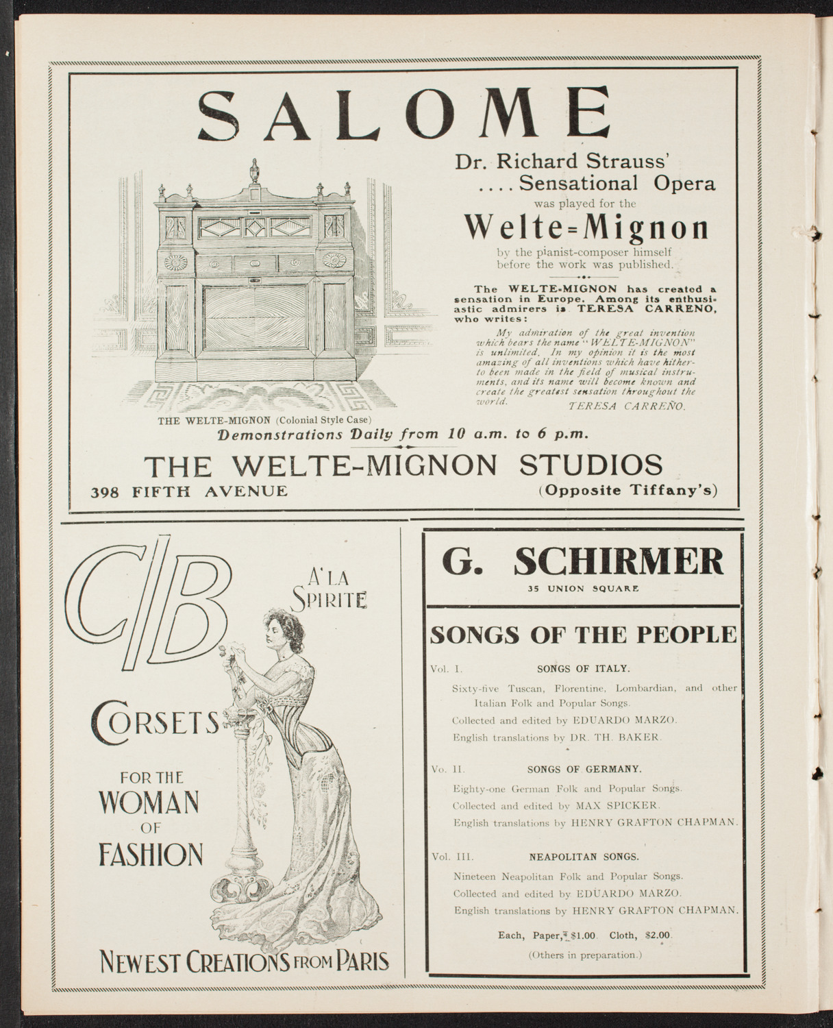 Russian Symphony Society of New York, March 14, 1907, program page 8