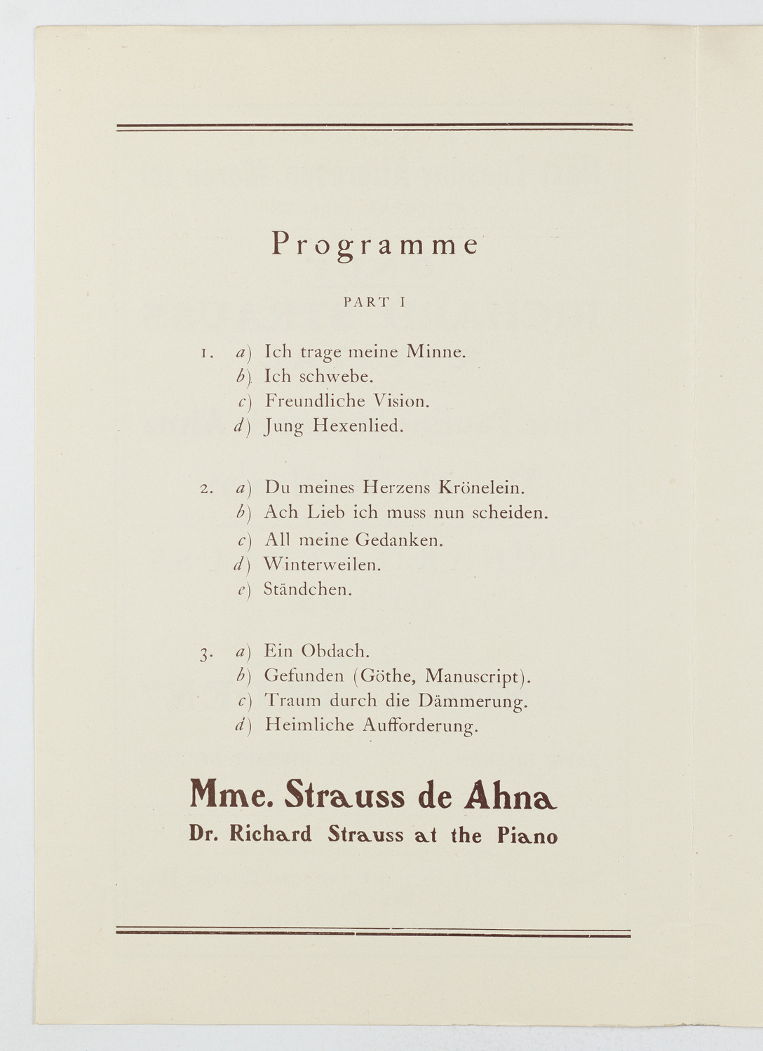 Richard Strauss with Pauline Strauss de Ahna and David Bispham, March 1, 1904