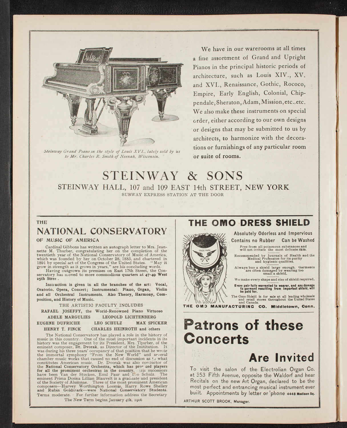 New York Symphony Orchestra, January 9, 1906, program page 4